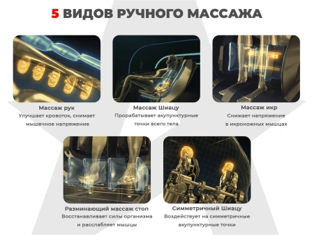 Ультра премиум массажное кресло D_Core 2 Черный